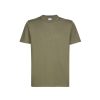 Herre CP Company | Cp Company T-Shirt Short Sleeve Mercerized T-Shirt Militaergronn