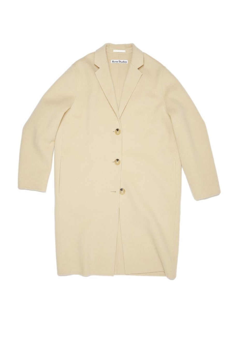 Dame Acne | Acne Single Breasted Coat Jakke Beige