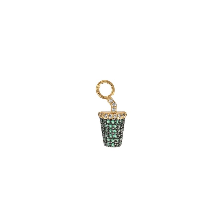 Smykker Emilia by Bon Dep | Emilia By Bon Dep Ivy Charm Green Drink Charm Gronn