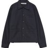 Herre Schnaydermans | Schnaydermans Overshirt Chore Twill Overshirt Morkebla