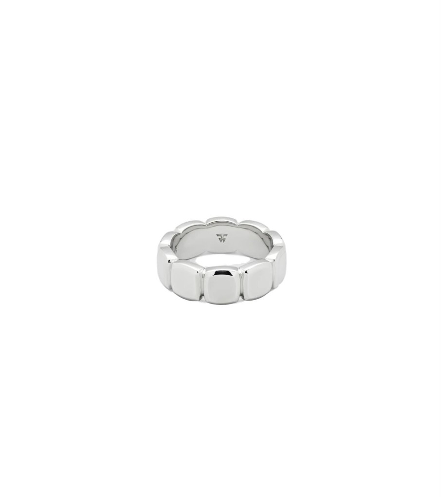 Smykker Tom Wood Jewellery | Tom Wood Jewellery Cushion Band Ring Solv