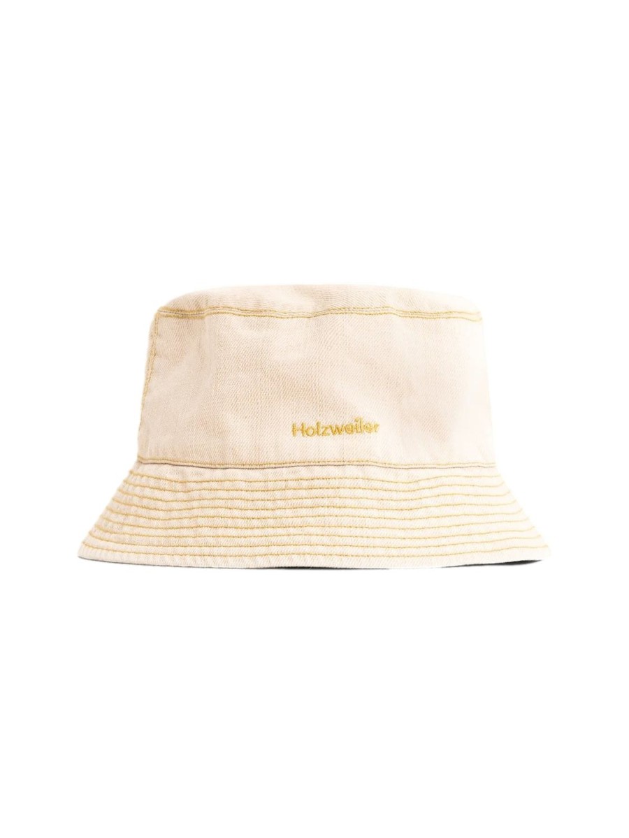 Dame Holzweiler | Holzweiler Pafe Denim Bucket Hat Bottehatt Brun