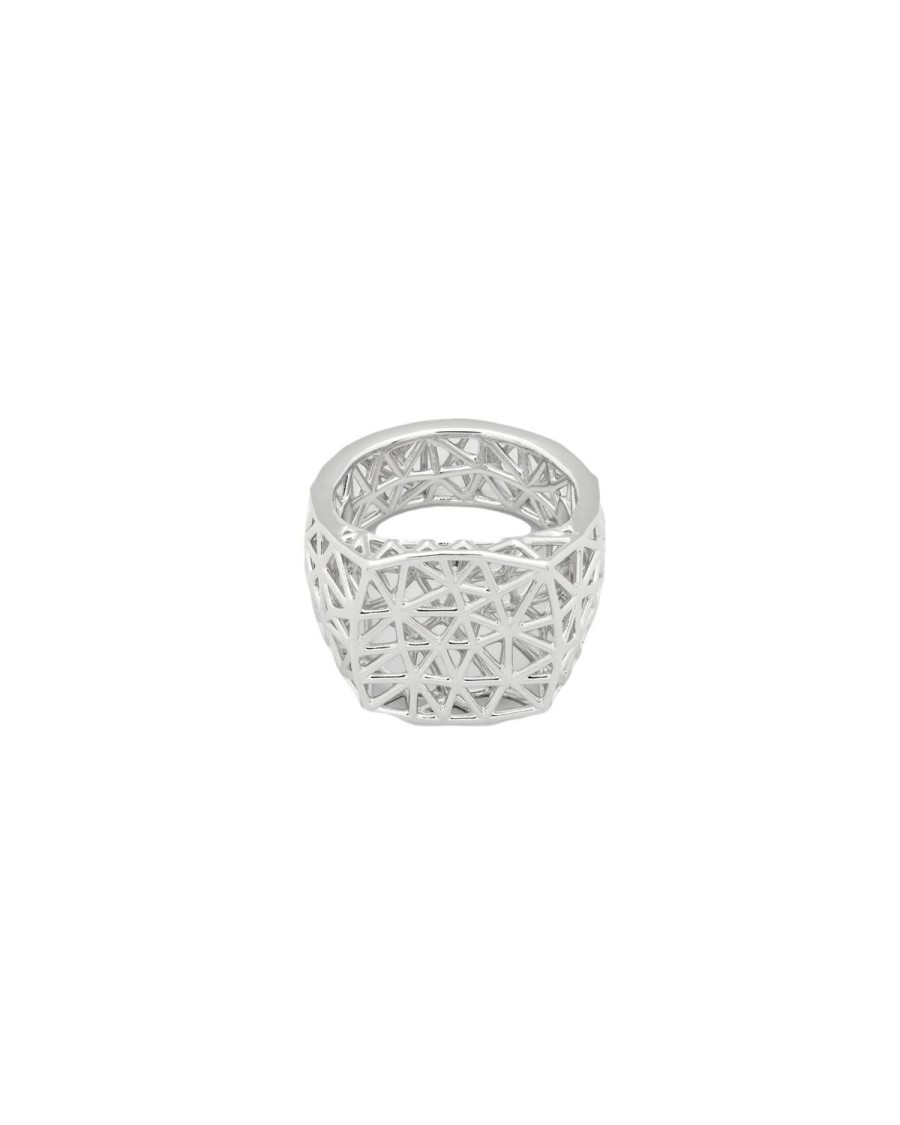 Smykker Tom Wood Jewellery | Tom Wood Jewellery Mesh Ring Ring Solv