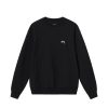 Herre Stussy | Stussy Stock Logo Crew Genser Sort