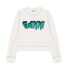 Dame Ganni | Ganni Isoli Rock Sweatshirt Genser- Egret