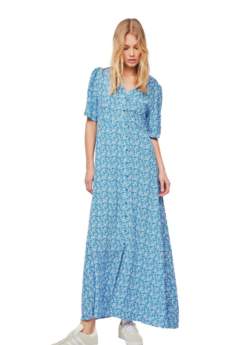 Dame Once Untold | Once Untold Ellen Long Dress Kjole Bla Monster