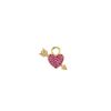 Smykker Emilia by Bon Dep | Emilia By Bon Dep Katrine Charm Cerise Heart Charm Rosa