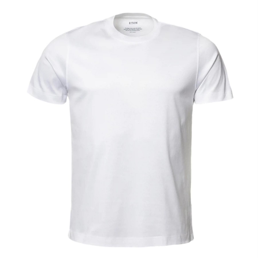 Herre Eton | Eton Filo Di Scozia T-Shirt T-Shirt Hvit