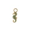 Smykker Emilia by Bon Dep | Emilia By Bon Dep Helene Charm Green Seahorse Charm Gull