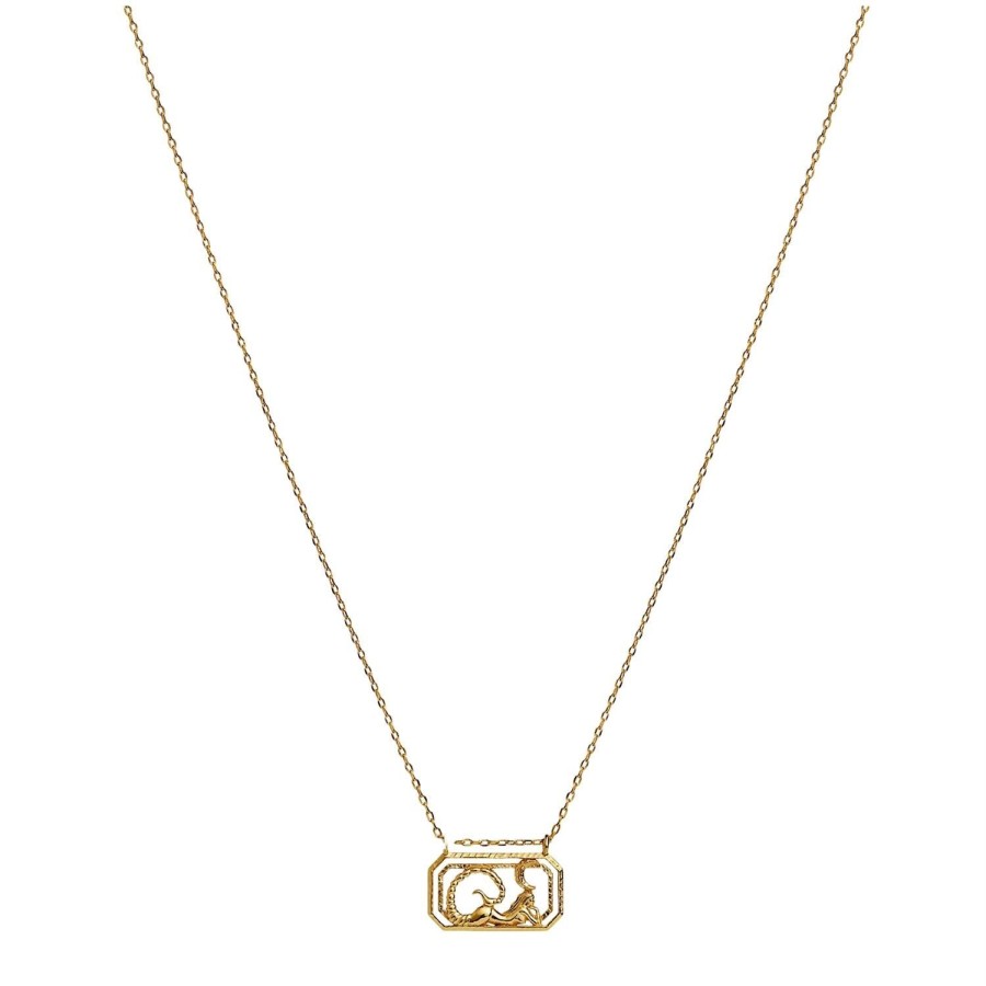 Smykker Maanesten | Maanesten Zodiac Scorpio Necklace Skorpion Smykke Gull