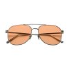 Dame Chimi Eyewear | Chimi Eyewear Pilot Silver/Orange Solbriller Oransje