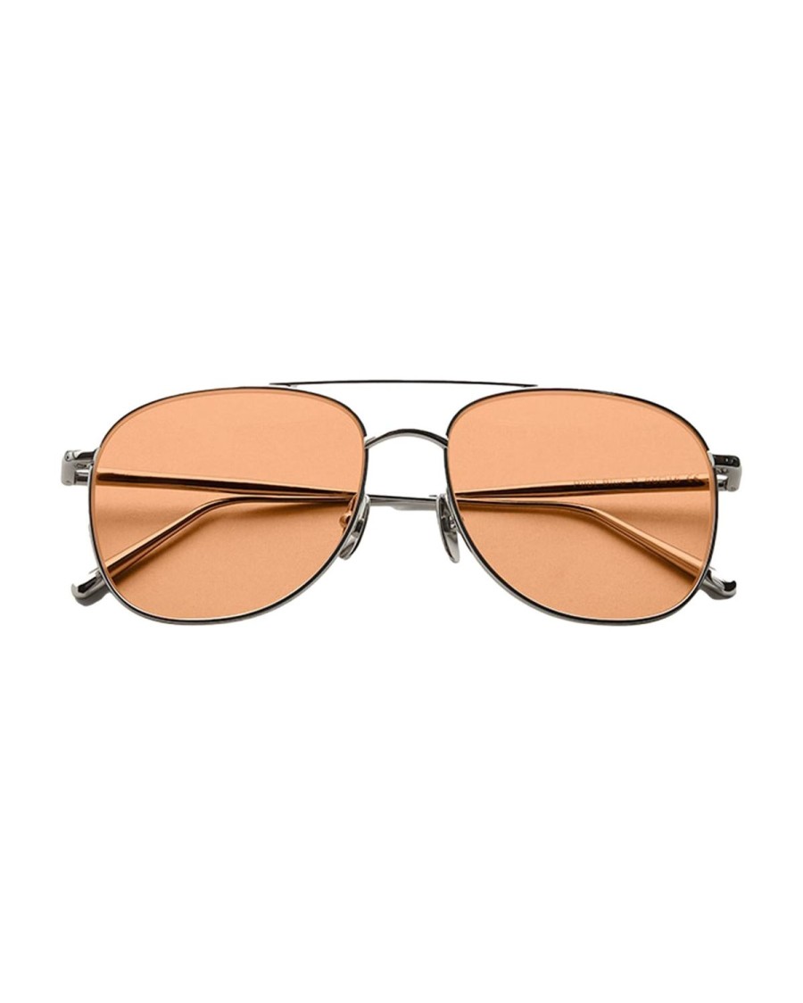 Dame Chimi Eyewear | Chimi Eyewear Pilot Silver/Orange Solbriller Oransje