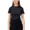 Dame Julie Josephine | Julie Josephine Roundneck Cotton Jersey Tee T-Shirt Sort