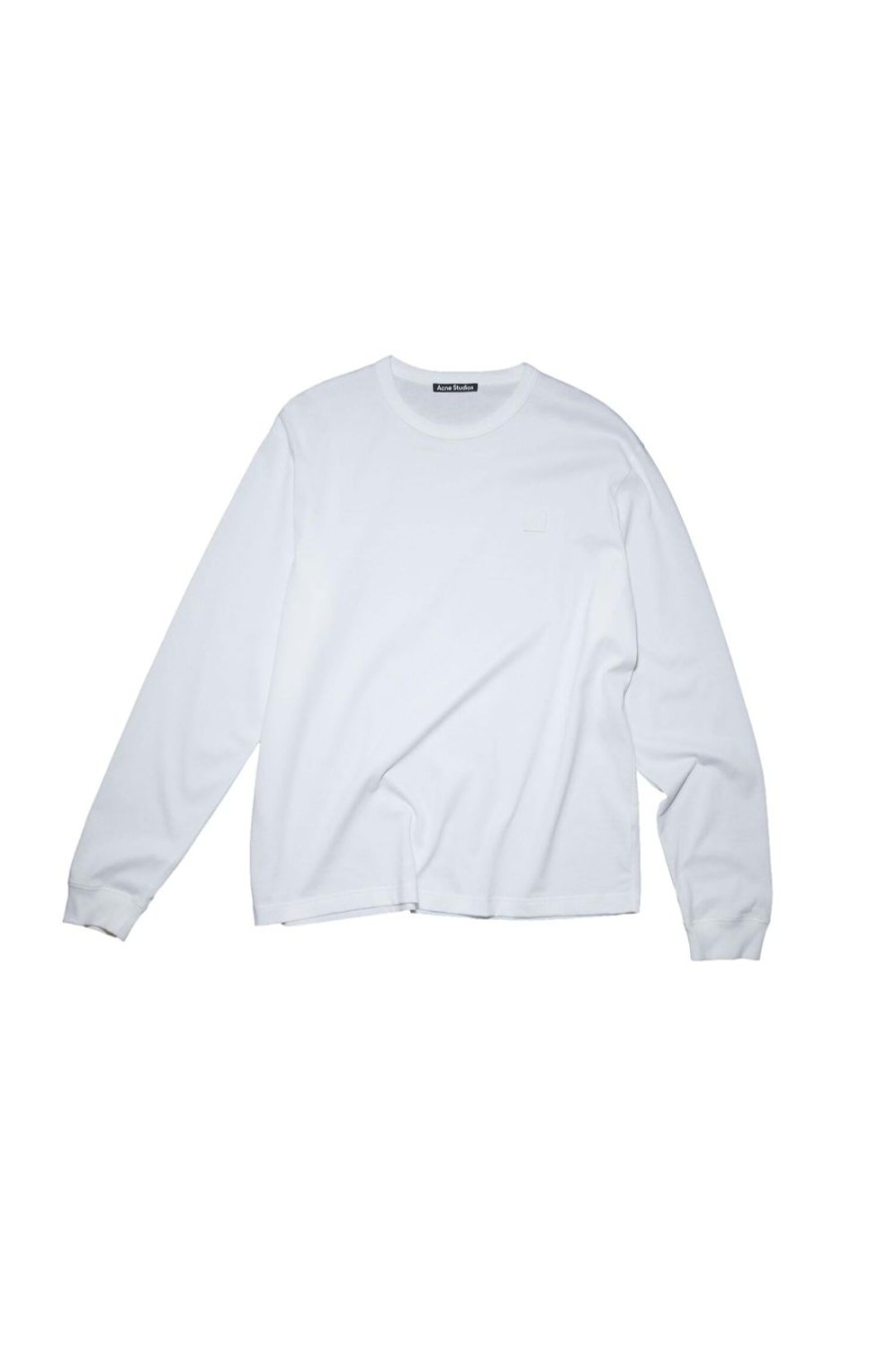 Dame Acne | Acne Face Long Sleeve T-Shirt Genser Hvit