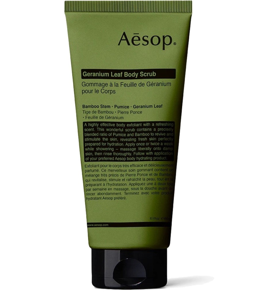 Livsstil Aesop | Aesop Geranium Leaf Body Scrub 180Ml Bodycare Gronn