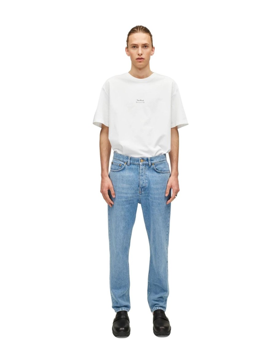 Herre Tom Wood | Tom Wood Sting Jeans Lysebla