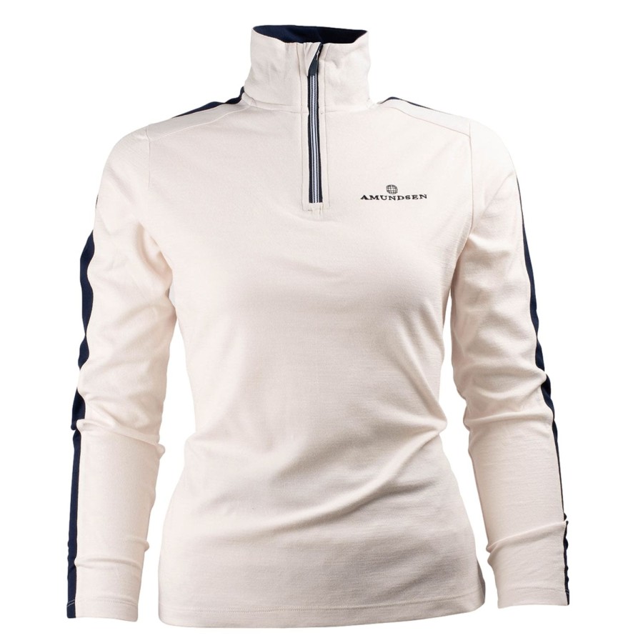 Dame Amundsen | Amundsen 5Mila Half Zip Womens Genser Off-White