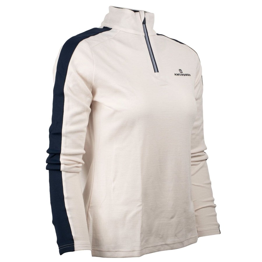 Dame Amundsen | Amundsen 5Mila Half Zip Womens Genser Off-White