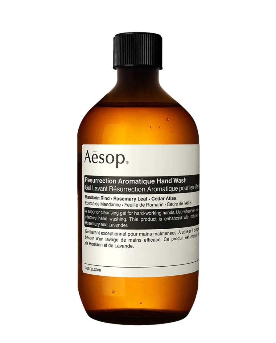 Livsstil Aesop | Aesop Resurrection Aromatique Hand Wash 500Ml With Screw Cap Refill Handsape Gjennomsiktig