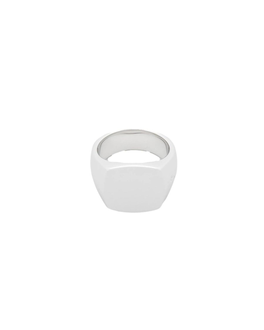 Smykker Tom Wood Jewellery | Tom Wood Jewellery Cushion Polished Ring Solv