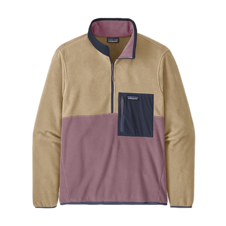 Herre Patagonia | Patagonia M Microdini 1/2 Zip P/O Genser- Beige