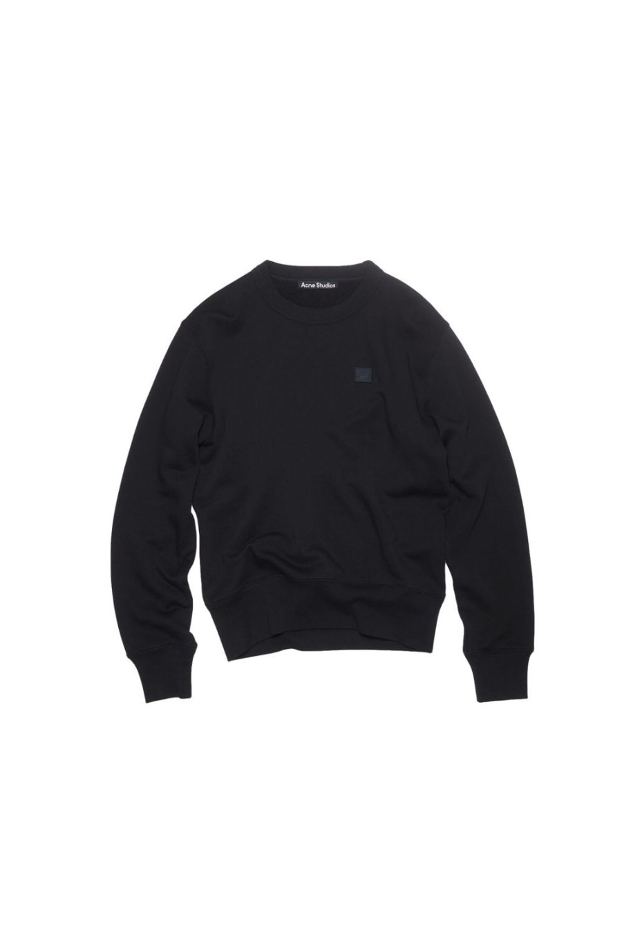 Dame Acne | Acne Face Crew Neck Sweater Genser- Sort