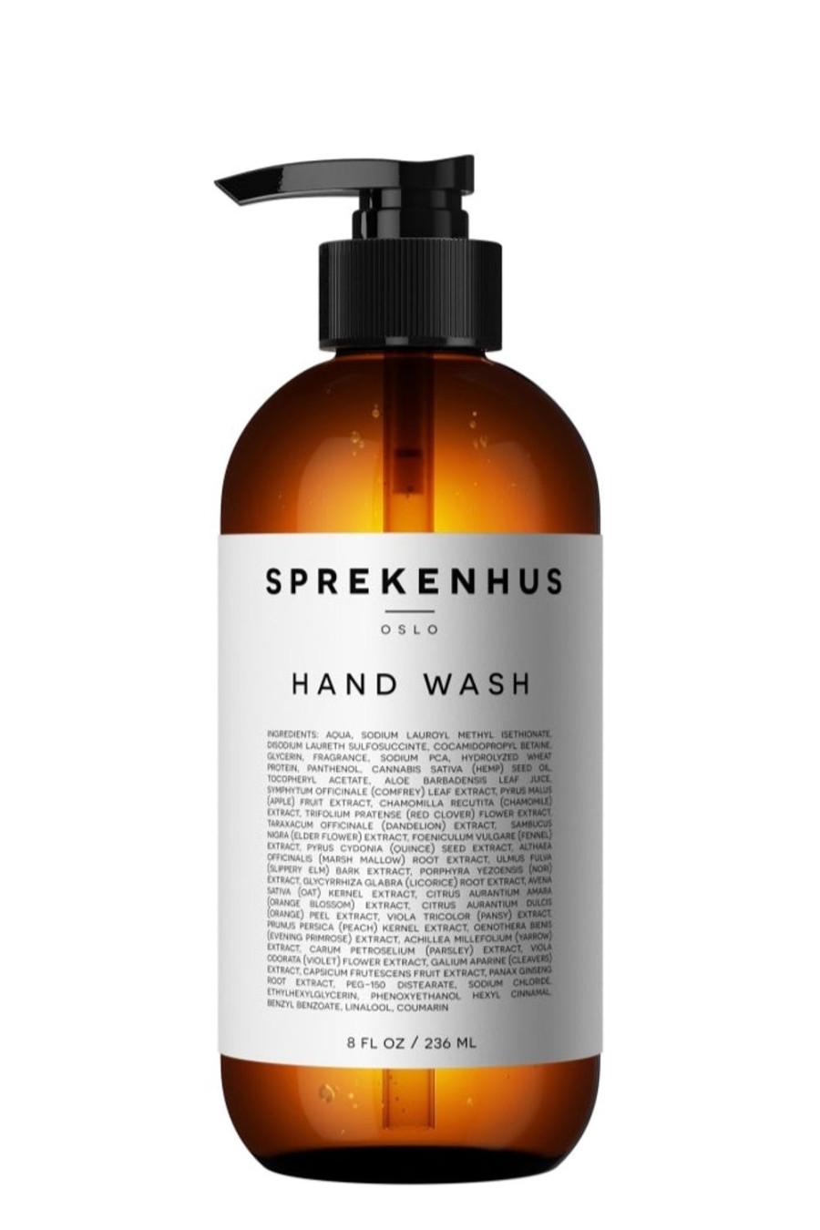 Livsstil Sprekenhus | Sprekenhus Hand Wash Small Amber Infatuation (236Ml) Handsape Gjennomsiktig