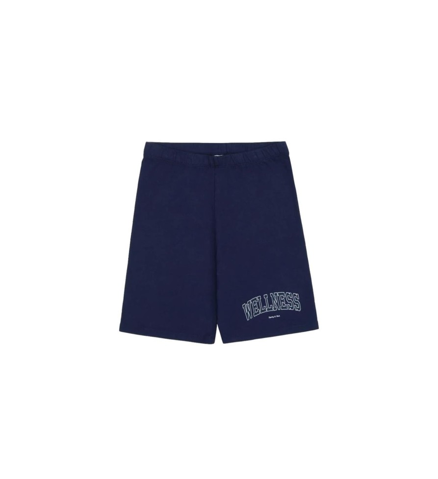 Dame Sporty u0026 Rich | Sporty & Rich Wellness Biker Short Shorts Marine