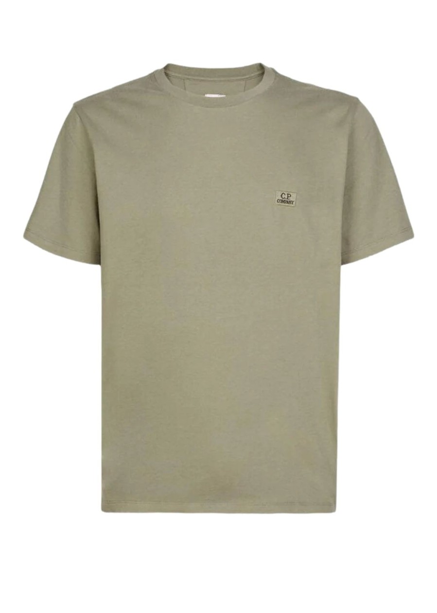 Herre CP Company | Cp Company T-Shirt Short Sleeve T-Shirt Militaergronn