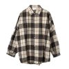 Dame FWSS | Fwss Wood Oversized Flannel Shirt Skjorte Ruter