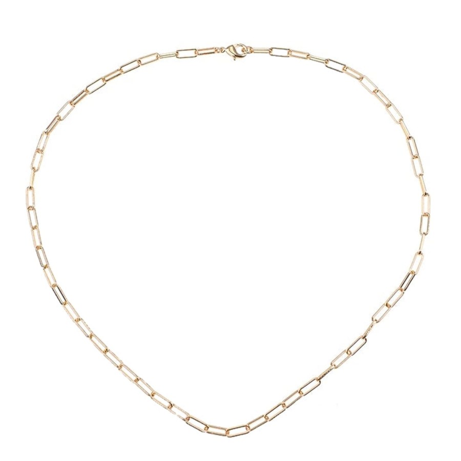 Smykker Emilia by Bon Dep | Emilia By Bon Dep Thick Chain Necklace 45Cm Smykke Gull