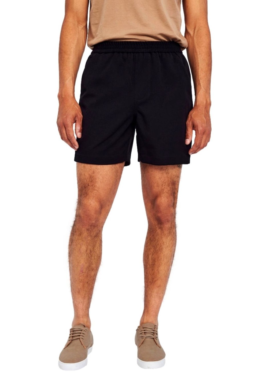 Herre Plain | Plain Turipl Shorts 973 Shorts Sort