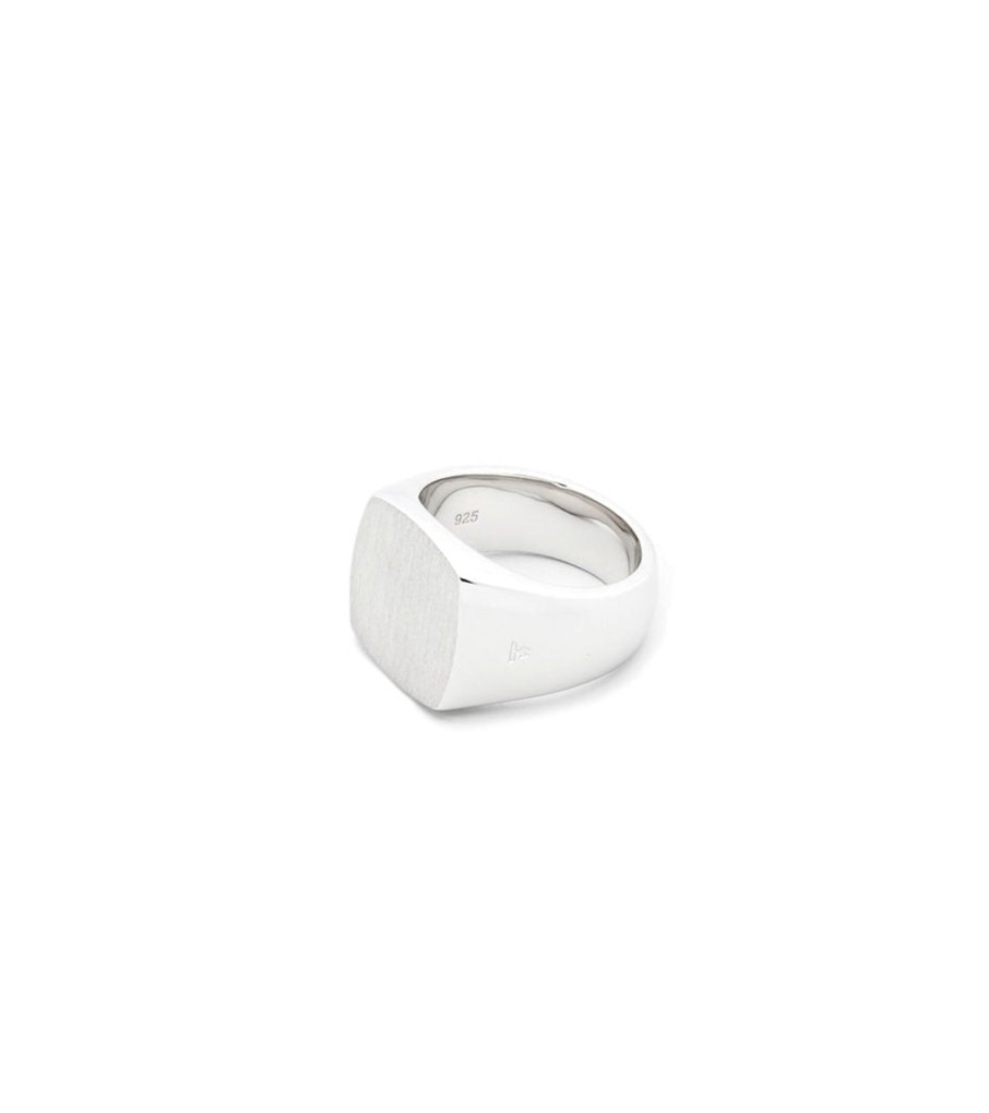 Smykker Tom Wood Jewellery | Tom Wood Jewellery The Cushion Satin Ring Solv