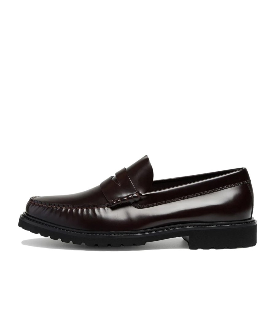 Herre Garment Project | Garment Project Penny Loafer Sko Morkebrun