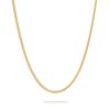 Smykker Tom Wood Jewellery | Tom Wood Jewellery Curb Chain M Gold 18Inch Smykke Gull