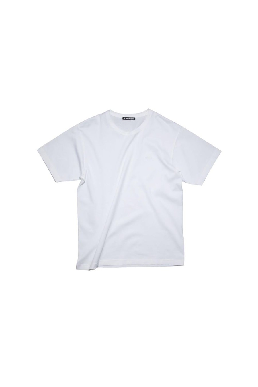 Herre Acne | Acne Face Crew Neck T-Shirt T-Shirt Hvit