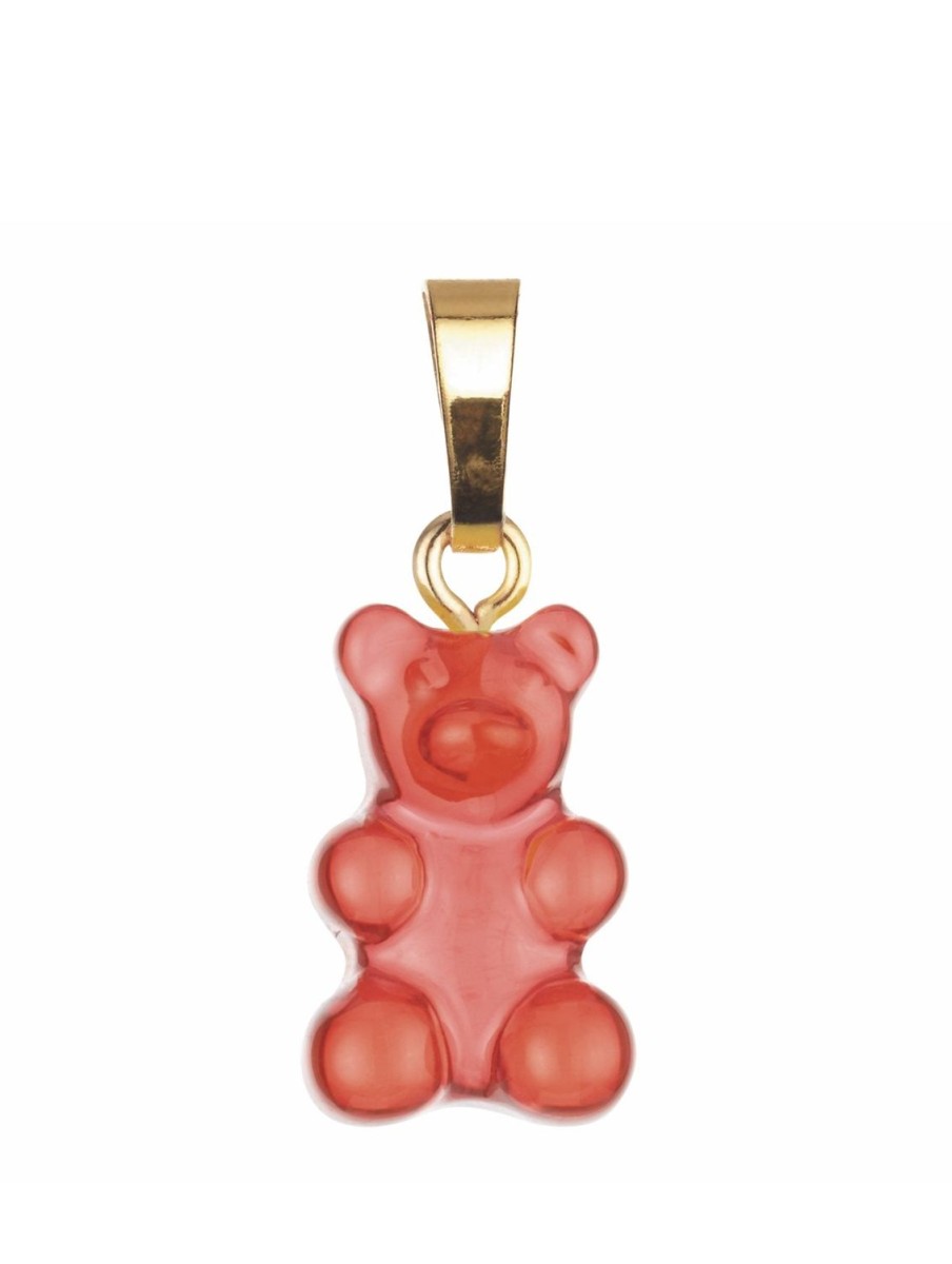 Smykker Crystal Haze | Crystal Haze Nostalgia Bear Charm Morkeoransje