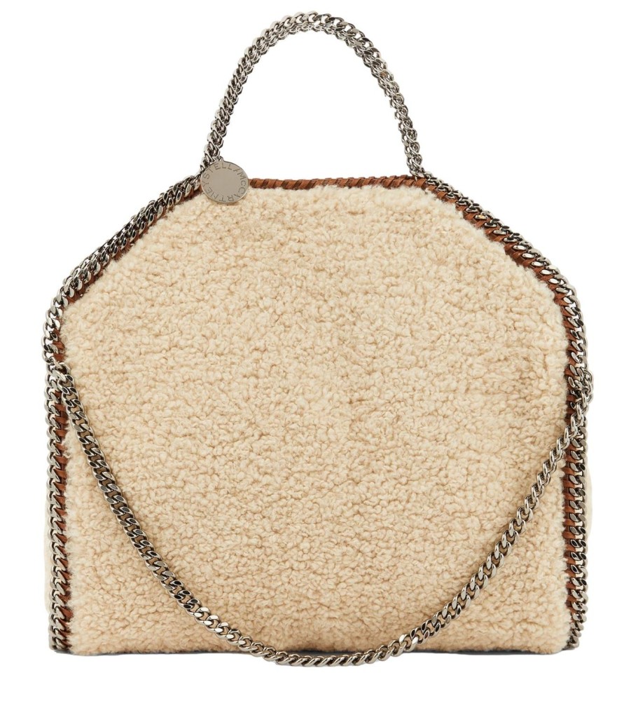 Dame Stella McCartney | Stella Mccartney Mini Tote Shearling Fff Veske Beige