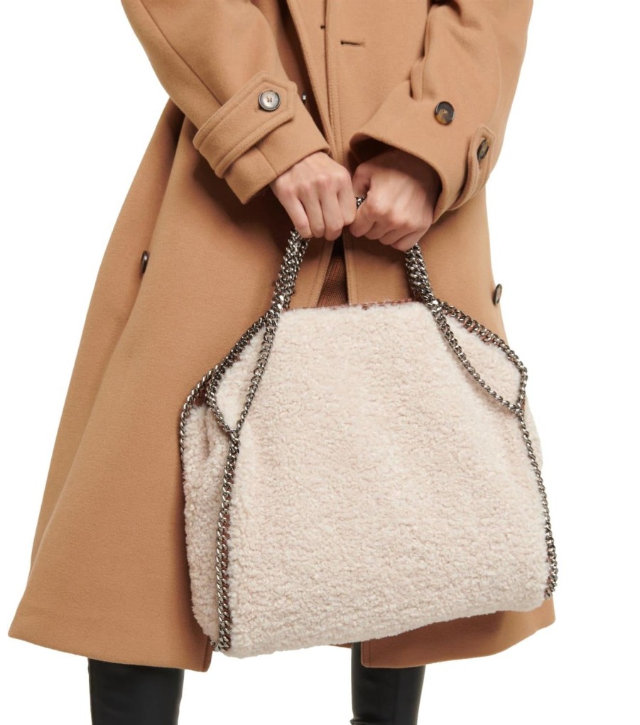 Dame Stella McCartney | Stella Mccartney Mini Tote Shearling Fff Veske Beige