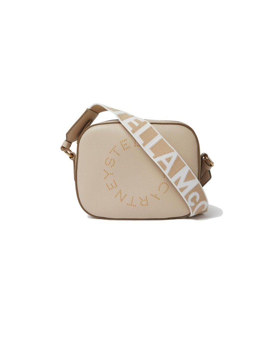 Dame Stella McCartney | Stella Mccartney Small Camera Bag Embossed Veske Beige