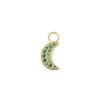 Smykker Emilia by Bon Dep | Emilia By Bon Dep Elise Charm Green Moon Charm Gull