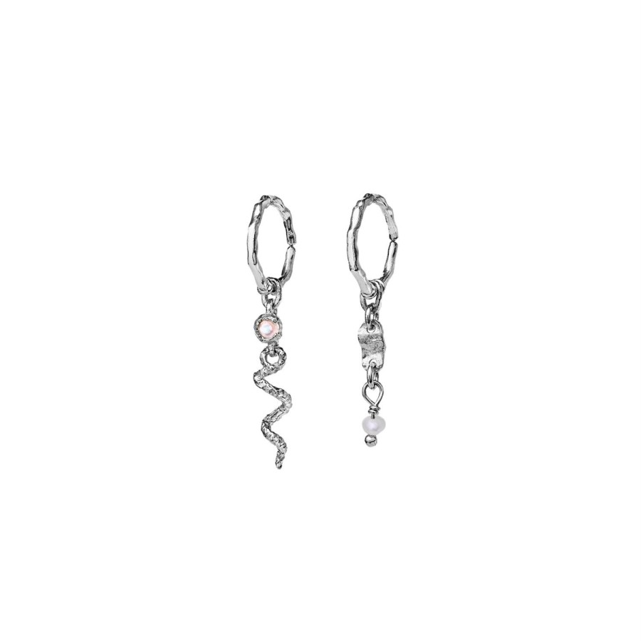 Smykker Maanesten | Maanesten Evelyn Earrings Oredobber Solv