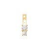 Smykker Emilia by Bon Dep | Emilia By Bon Dep Emilia Stud Charm No. 5 Duo Square Charm Gull