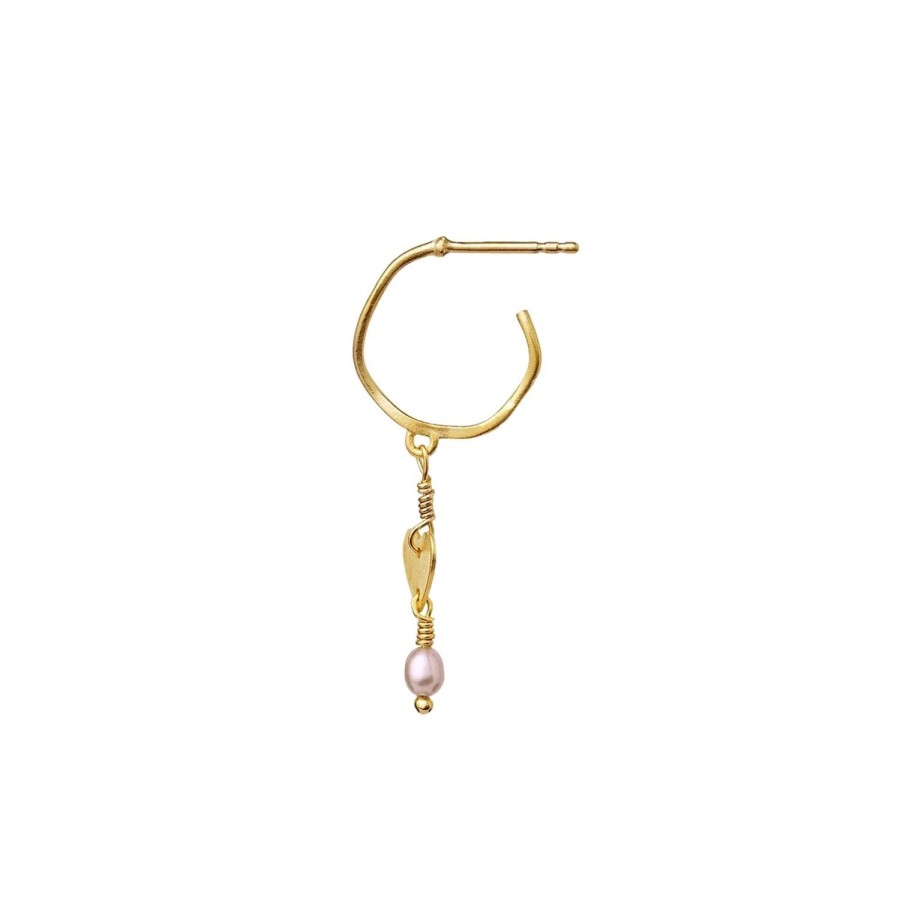 Smykker Maanesten | Maanesten Heart Single Earring Oredobber Gull