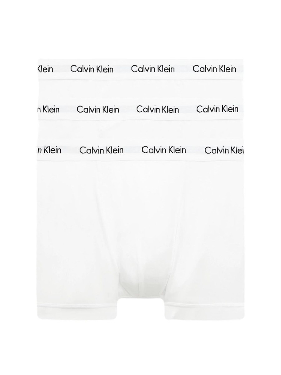 Herre Calvin Klein Underwear | Calvin Klein Underwear Trunk 3Pk Boxershorts Hvit