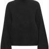 Dame Gestuz | Gestuz Alphagz Ls Rollneck Genser Sort