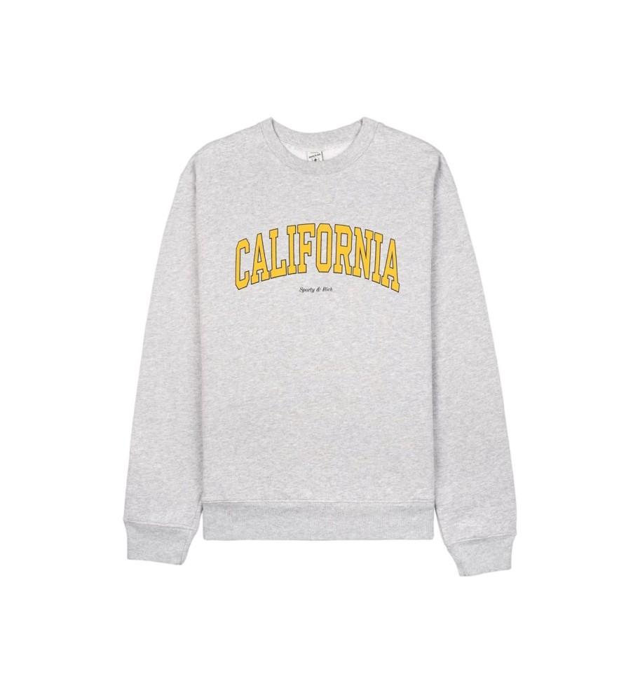 Dame Sporty u0026 Rich | Sporty & Rich California Crewneck Genser Gra