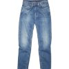 Herre Acne | Acne River Mid Blue Jeans Bla