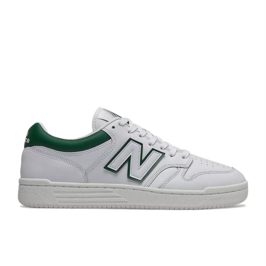 Herre New Balance | New Balance Bb 480 Lgt Sko Hvit Og Gronn