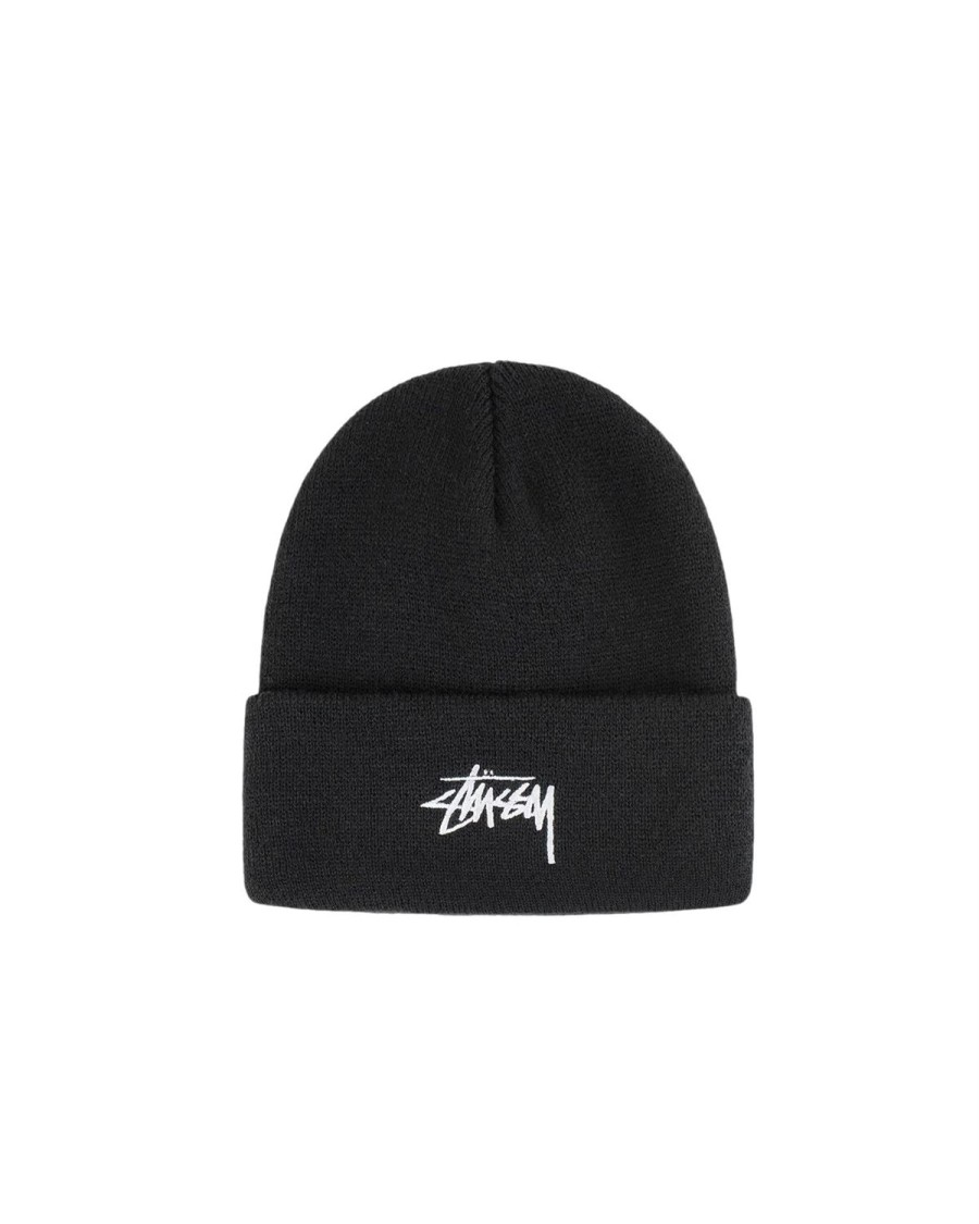 Dame Stussy | Stussy Stock Cuff Beanie Lue Sort